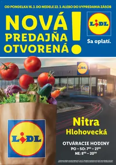Náhľad Lidl letáku platného od 16.03.2026