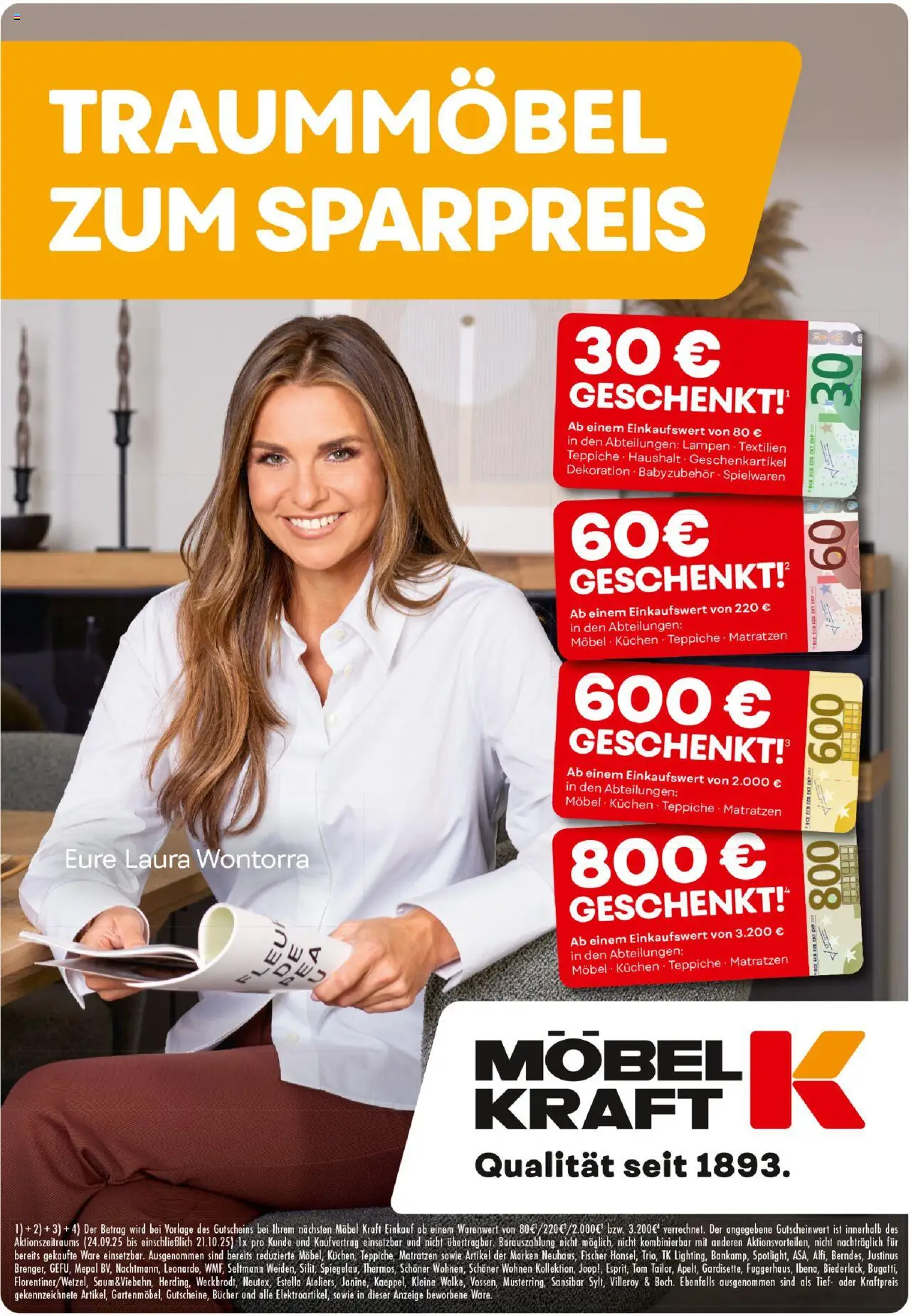 Möbel Kraft Traummöbel zum Sparpreis (vom 24.09.2025 - 21.10.2025) - Kuchen