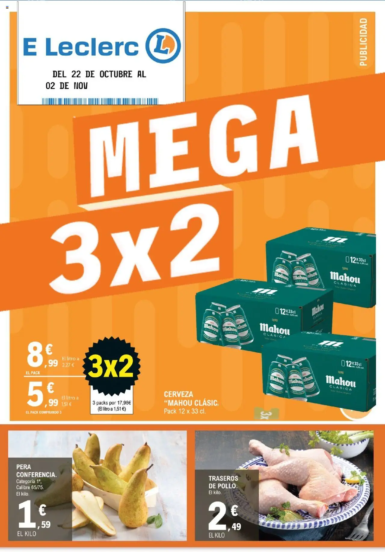E.Leclerc Folleto > 22/10 - 02/11/2025 > Ofertas - Cerveza
