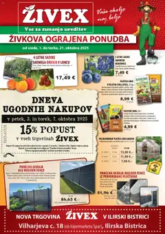 Predogled kataloga iz trgovine Živex veljaven od 01.10.2025