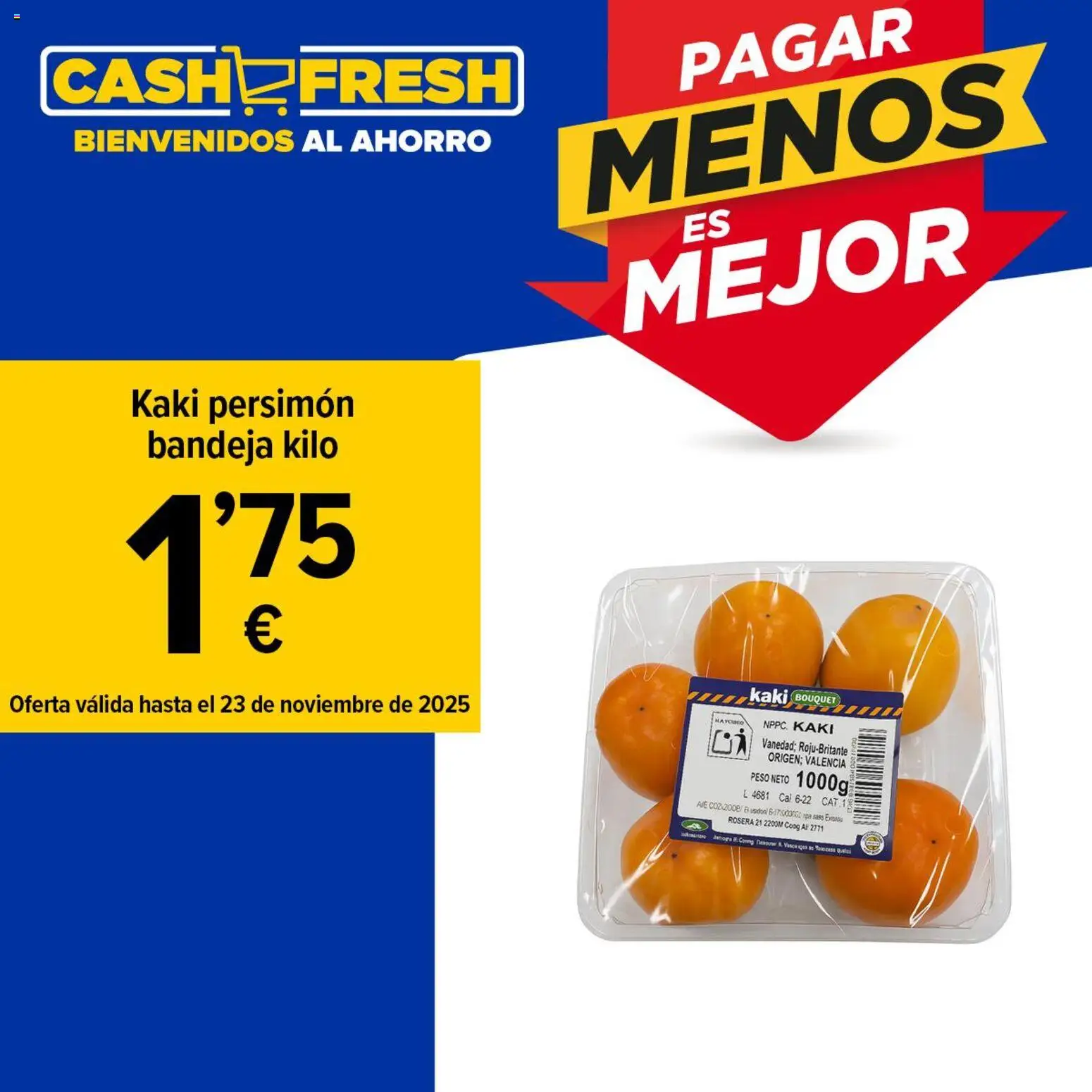Vista previa del folleto de la tienda Cash Fresh válido desde el 18/11/2025 