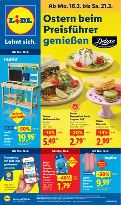 Vorschau von dem Prospekt des Geschäftes Lidl, gültig ab dem 16.03.2026