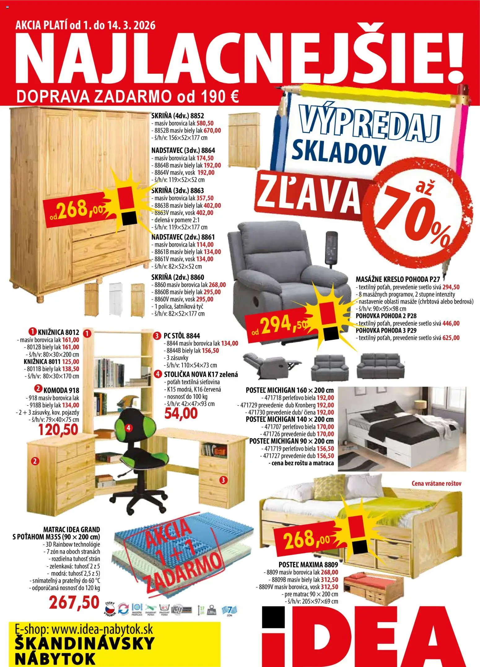 Náhľad IDEA nábytok letáku platného od 01.03.2026