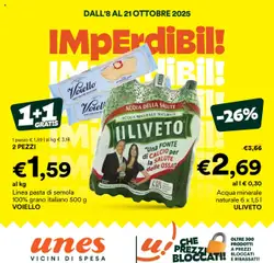Anteprima dell'opuscolo Volantino Imperdibili dal negozio Unes valido da 08/10/2025