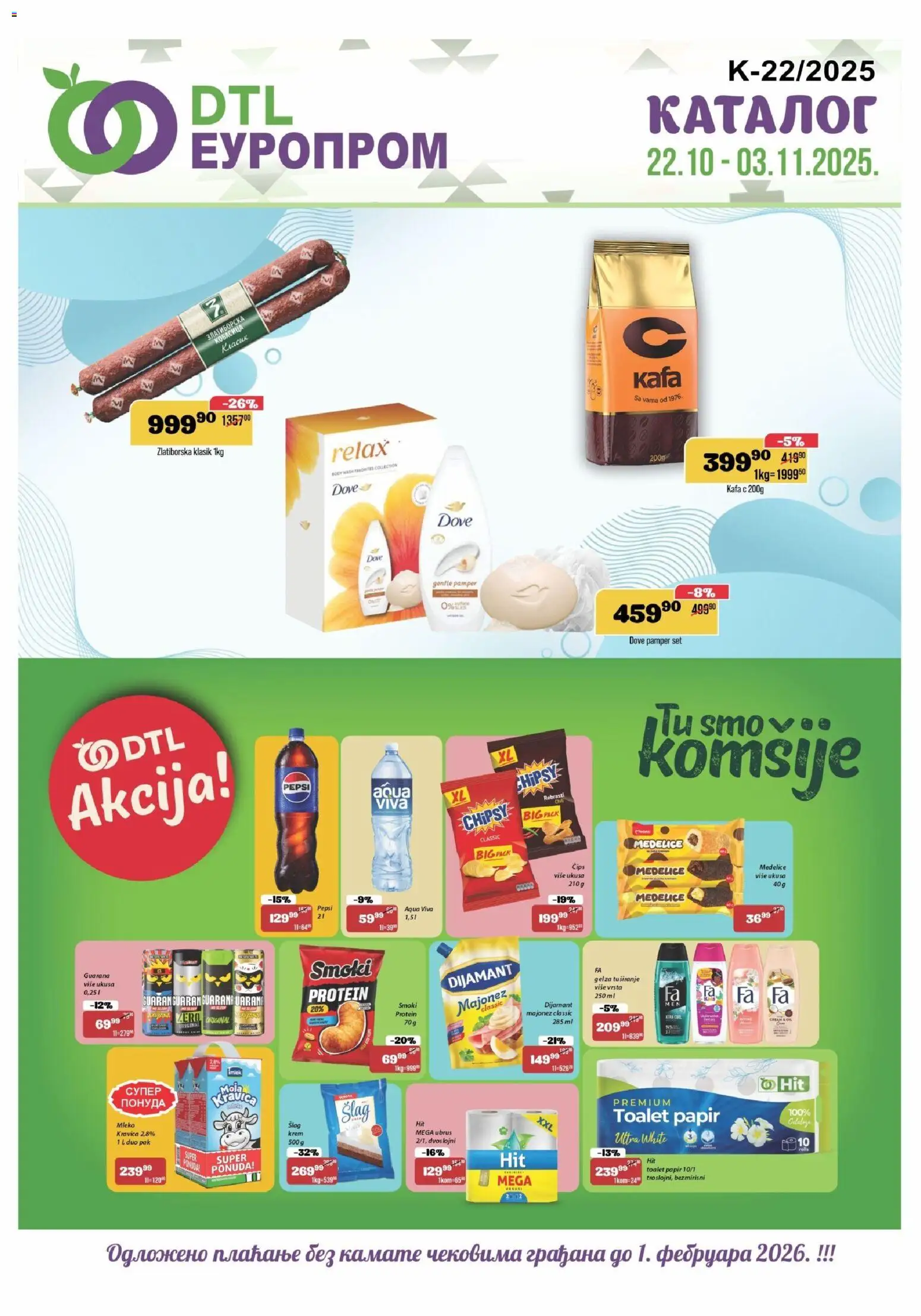 Europrom katalog važi od 22.10.2025 - stranica 1