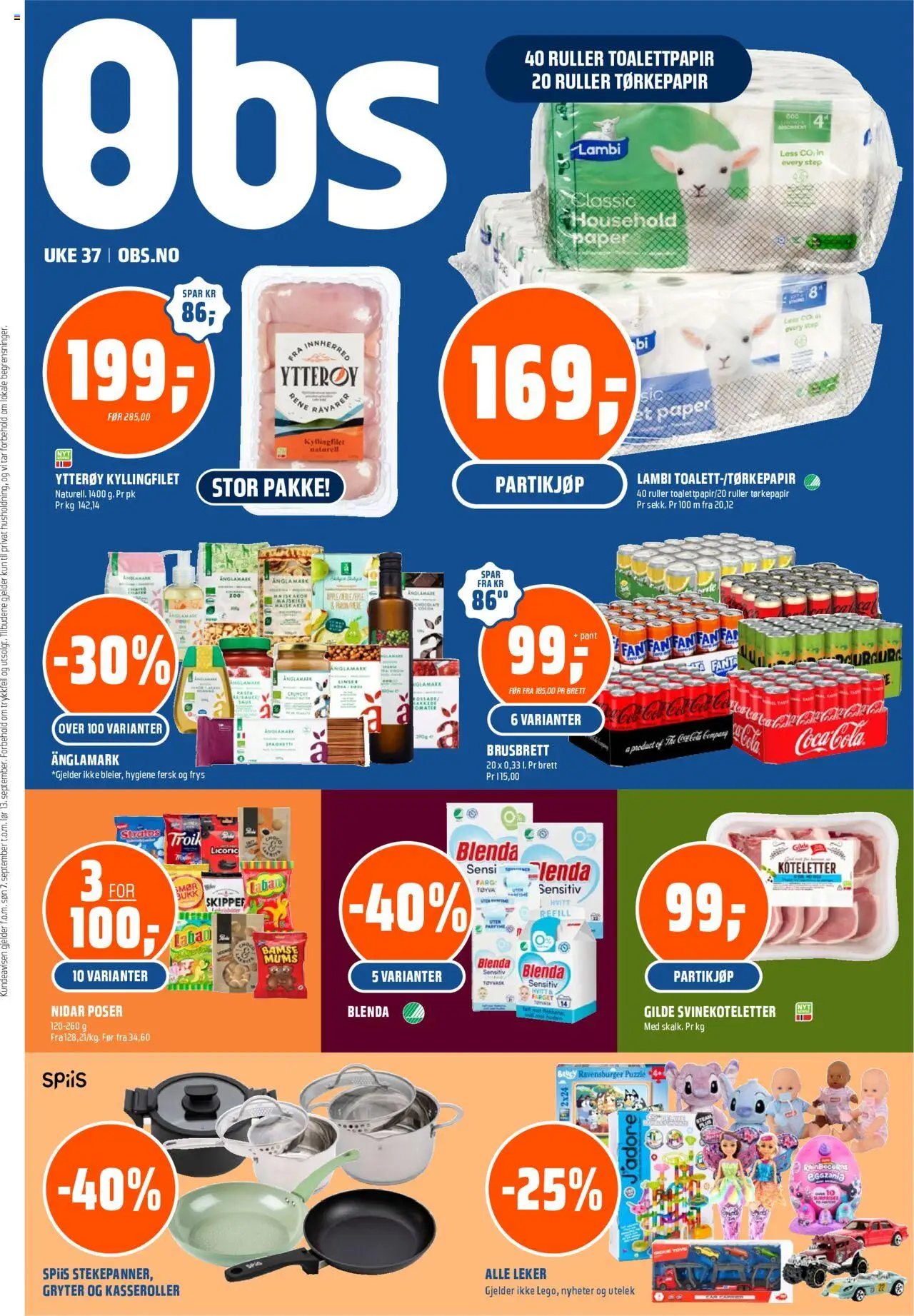 Kundeavis Coop Obs gyldig fra 07/09/2025 - Sidenummer 1