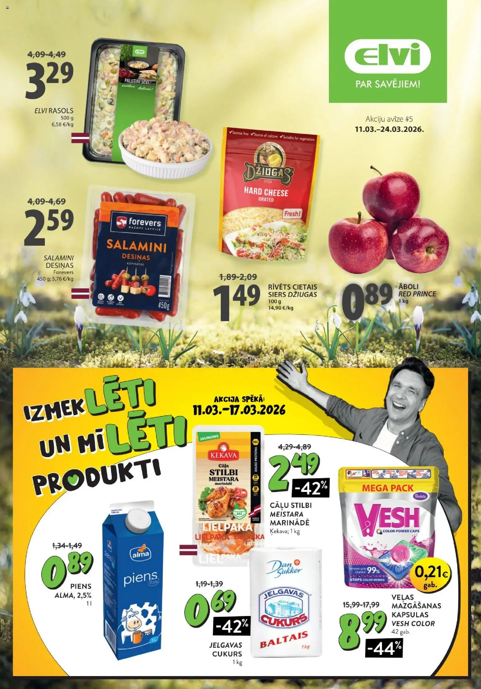 Skatīt Elvi akciju bukletu, derīgs no 11.03.2026.