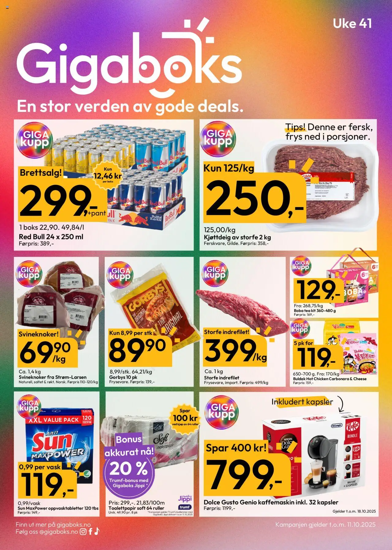 Kundeavis Gigaboks gyldig fra 06/10/2025 - Sidenummer 1