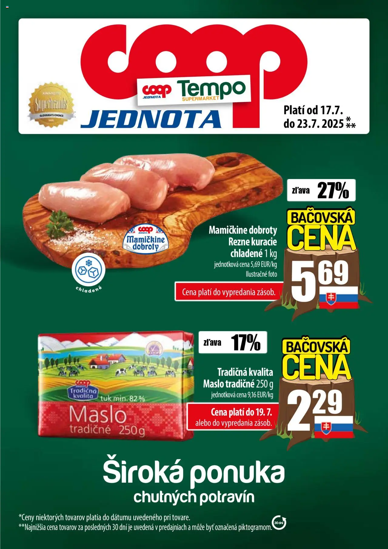 COOP Jednota leták od 17.07.2025 > Široká ponuka online