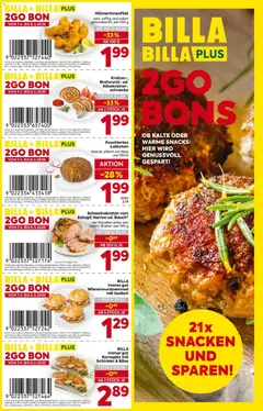Vorschau der Angebote: Billa BILLA: 2GO BONS gültig ab 06.04.2026