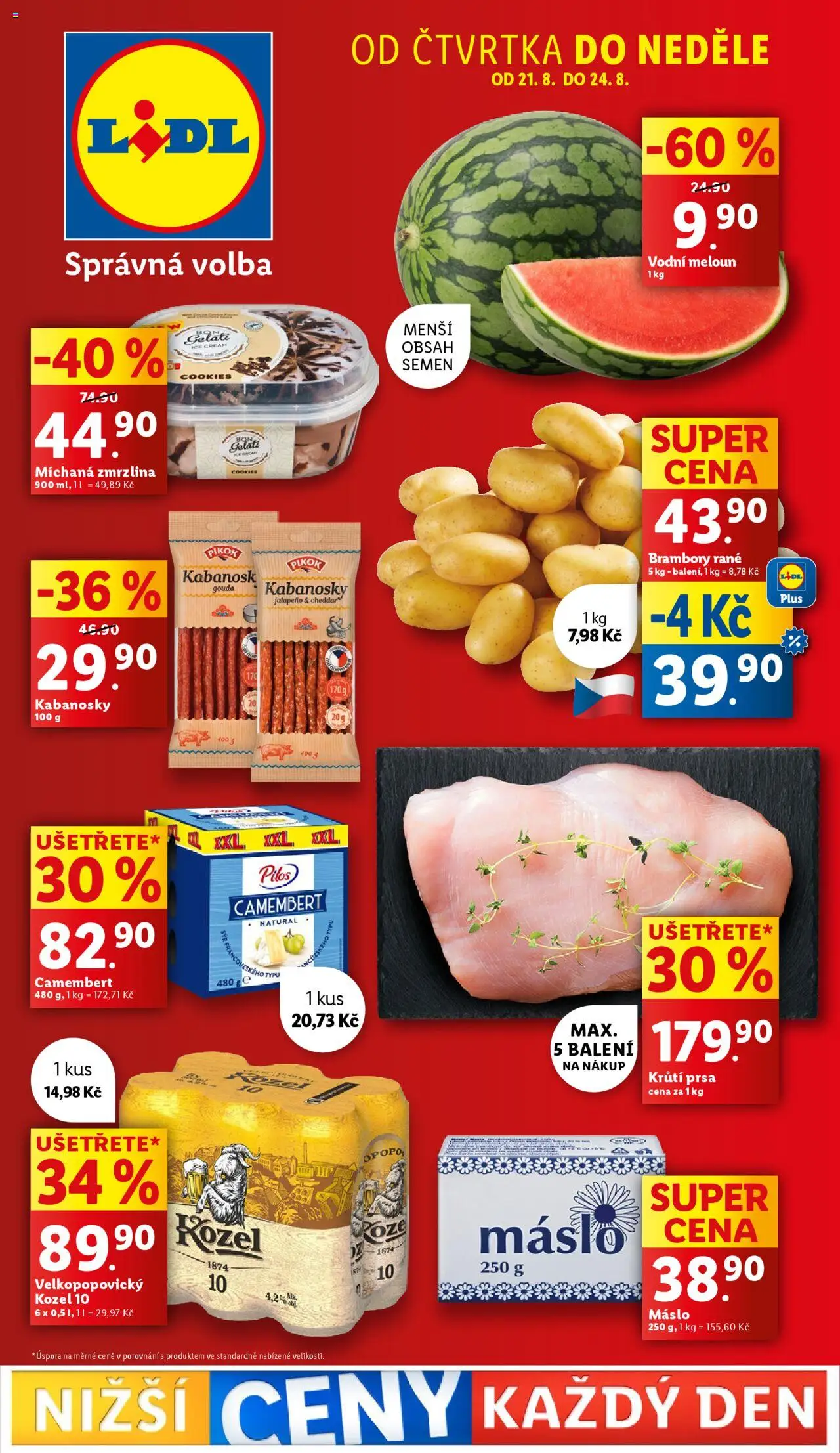  LIDL leták příští týden od 21.08.2025 >> Lidl Akce