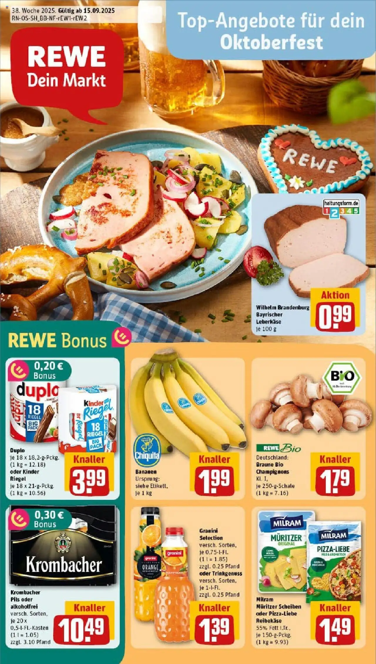 REWE Prospekt ab 14.09.2025 nächste Woche - Prospekt Chemnitz / Altendorf	