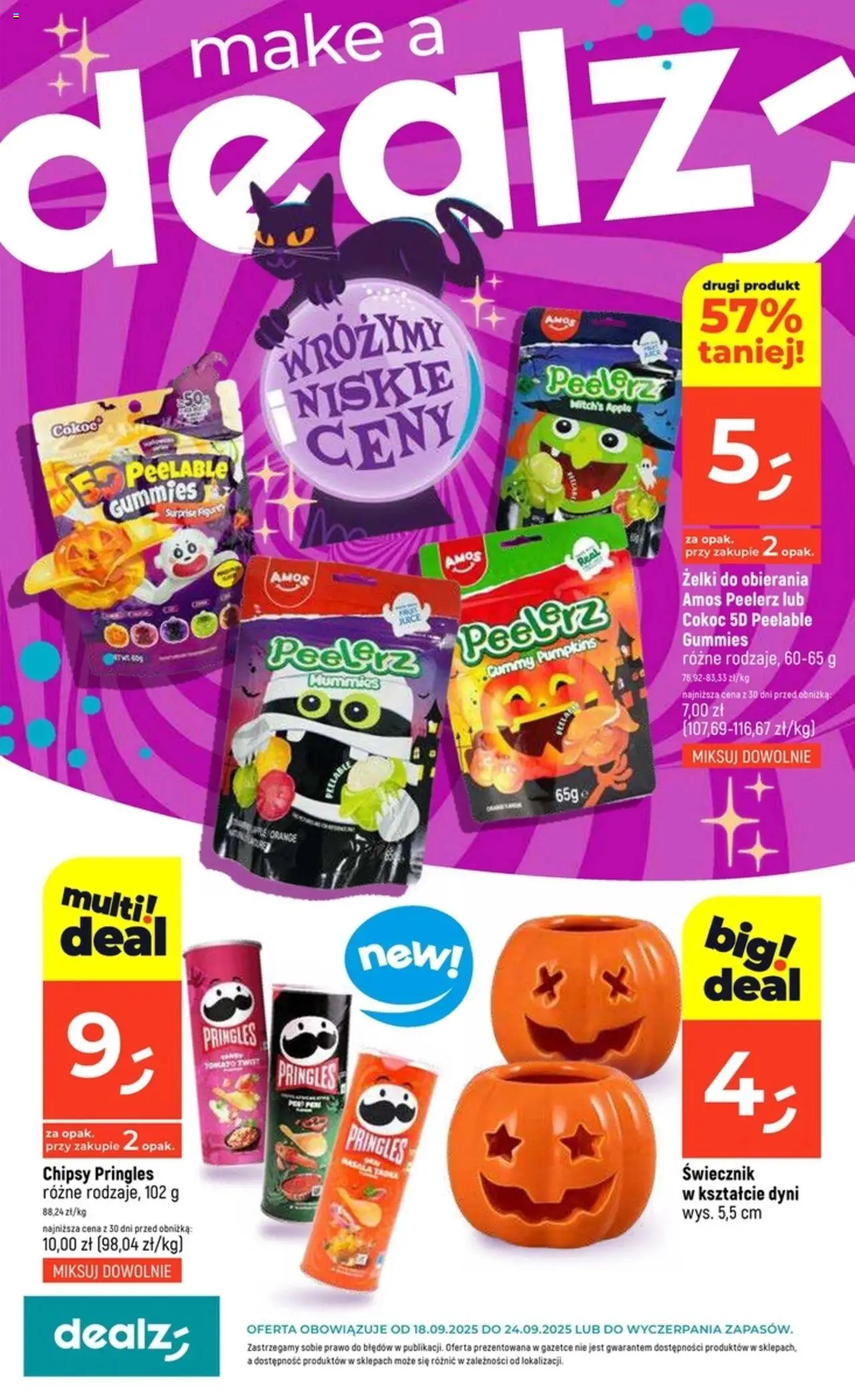 Pogląd gazetki "Gazetka" ze sklepu Dealz ważnej od 18.09.2025 - Chipsy, Żelki, Pringles, Chipsy pringles