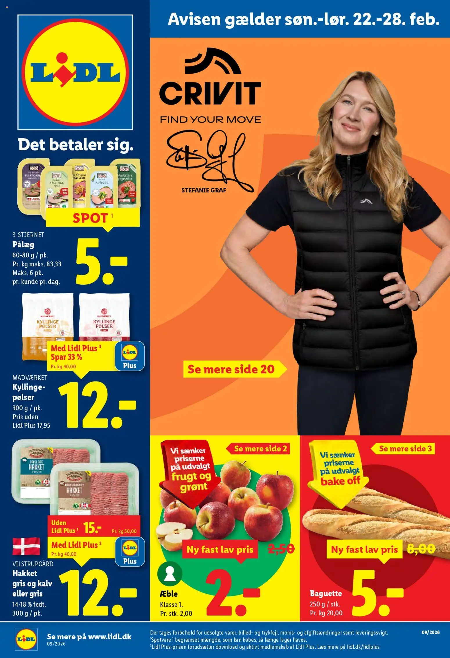 Eksempel på tilbudsavis Tilbudsavis fra butik Lidl gyldig fra 22/02/2026