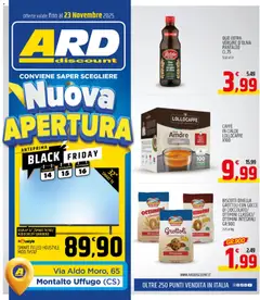Anteprima dell'opuscolo Black Friday - Montalto dal negozio ARD Discount valido da 05/11/2025