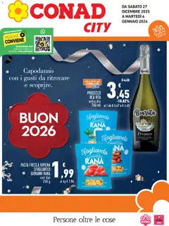 Anteprima dell'opuscolo Volantino City Piemonte dal negozio Conad valido da 27/12/2025