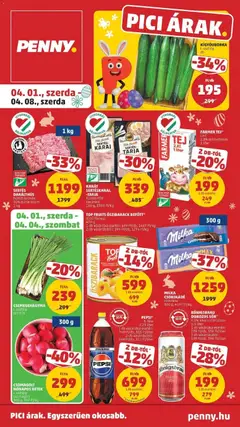 PENNY - Penny újság érvényessége 2026.04.08-ig megtekintése, amely érvényes 2026.03.31.-től