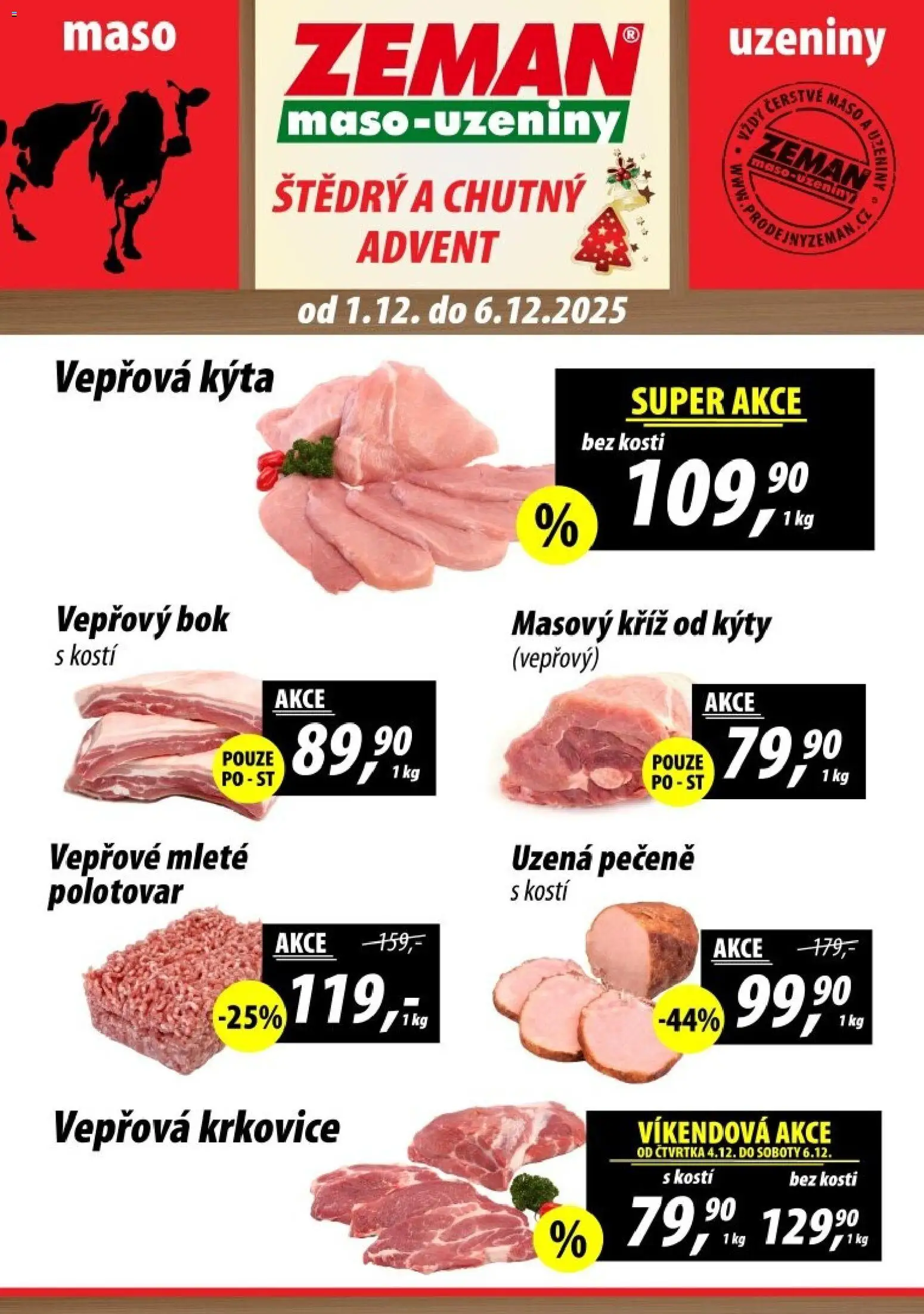 Náhled nabídky: Prodejny Zeman Leták platný od 01.12.2025