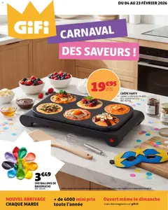 Prévisualisation de Catalogue du magasin GiFi formulaire valide 04/02/2026