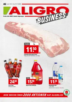 Vorschau des Merkblatts Aktionen Businesskunden - Chavannes, Matran, Genf, Sitten vom Shop Aligro gültig von 10.11.2025 bis 15.11.2025