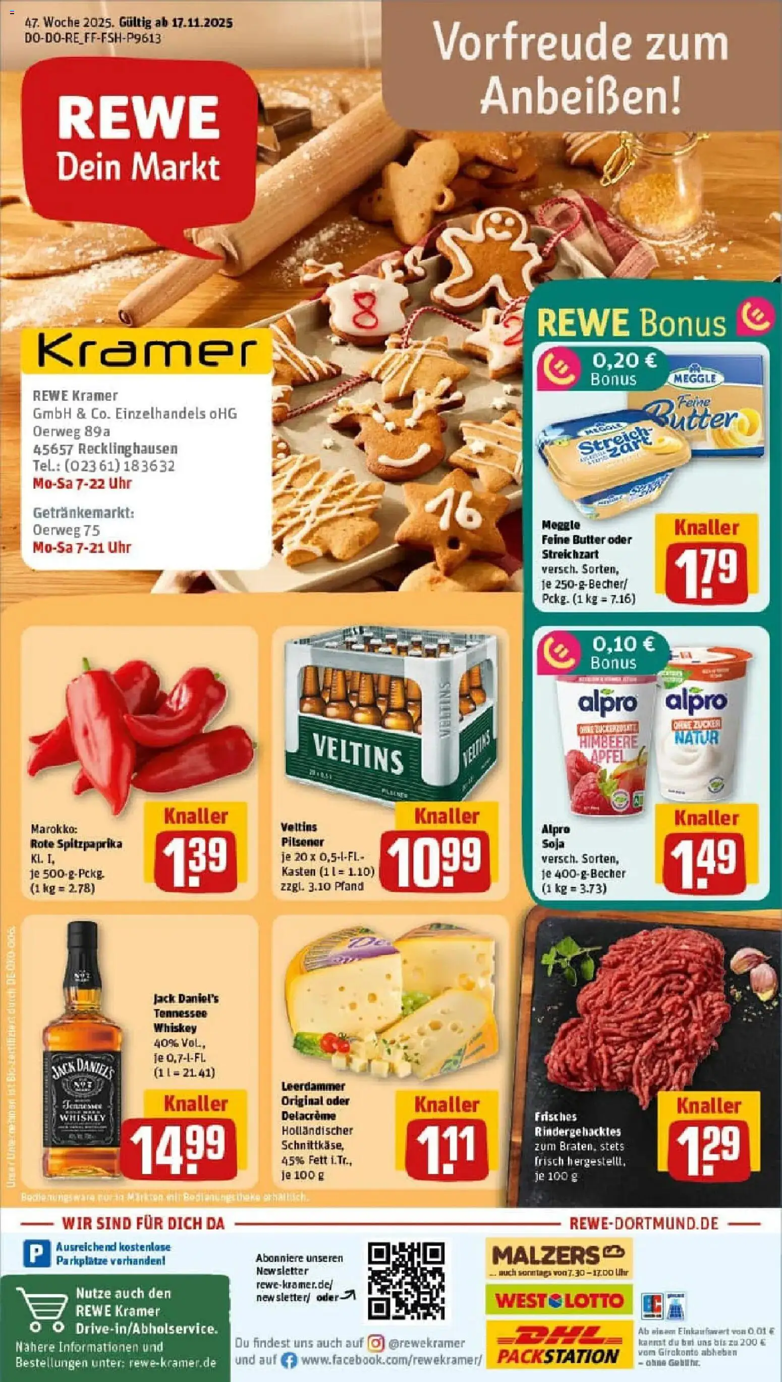 Vorschau von dem Prospekt des Geschäftes Rewe, gültig ab dem 17.11.2025