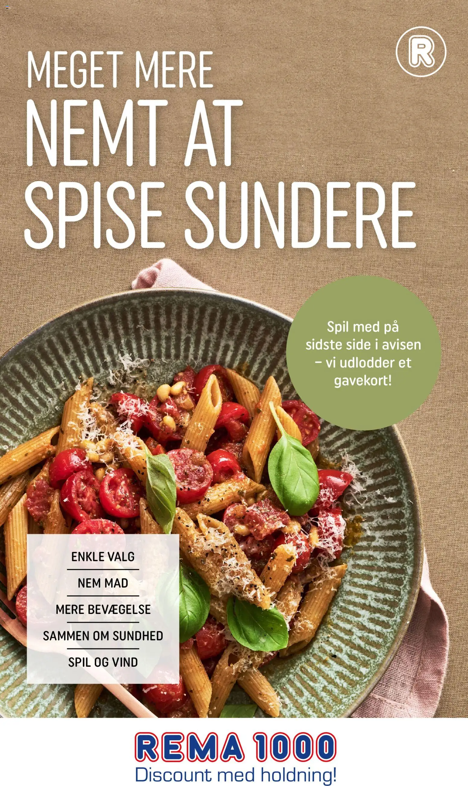 Eksempel på tilbudsavis Meget mere nemt at spise sundere fra butik Rema 1000 gyldig fra 04/01/2026