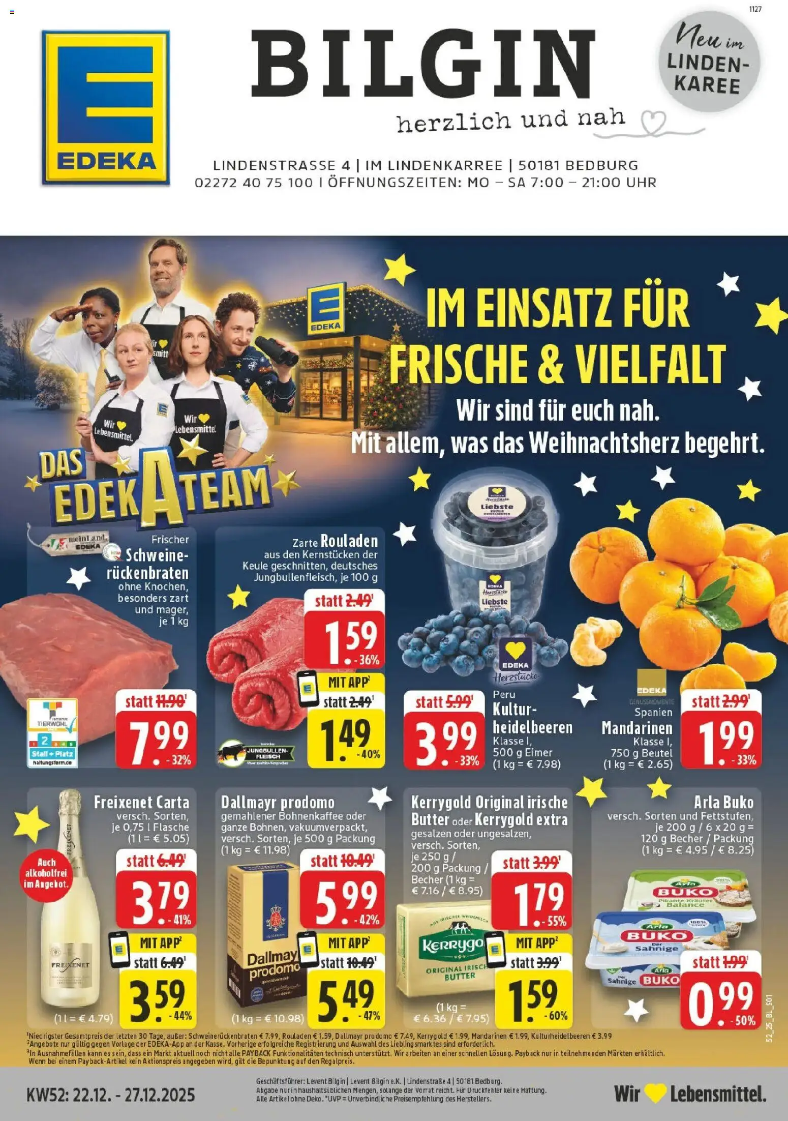 Vorschau von dem Prospekt des Geschäftes Edeka, gültig ab dem 22.12.2025