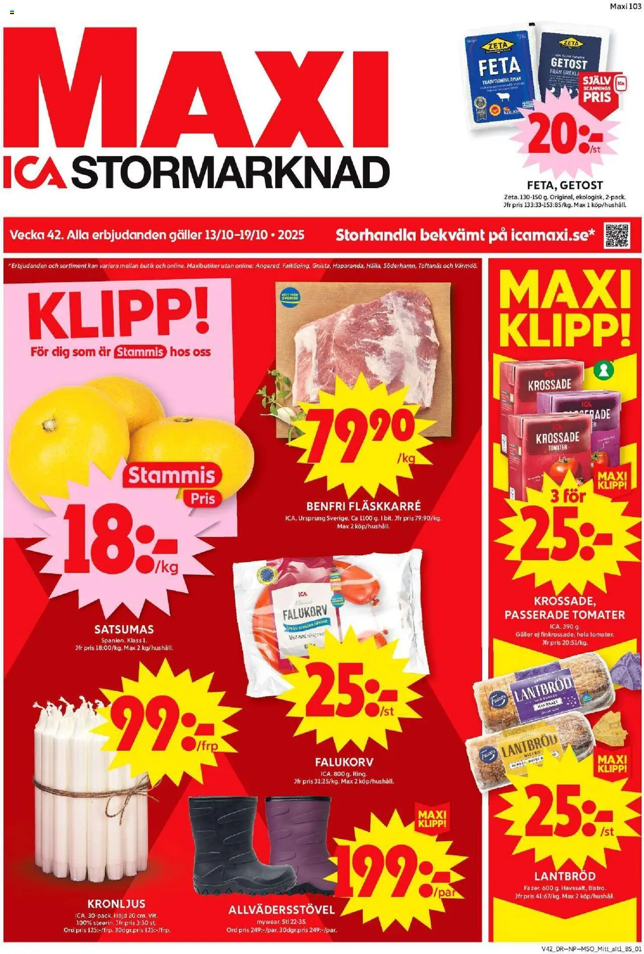Enköping är giltig 13/10 2025 > Veckans Erbjudanden gäller från 13/10/2025 till 19/10/2025 sidnummer 1
