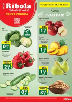 Pregled letka Ribola Svježa Ponuda trgovine Ribola vrijedi od 04.03.2026