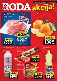 Pregled Roda kataloga - važi od 27.11.2025