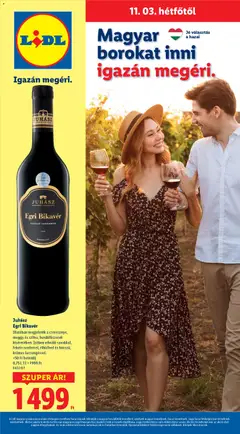 Lidl - Magyar borkatalógus megtekintése, amely érvényes 2025.11.03.-től