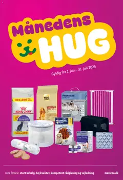 Eksempel på tilbudsavis Månedsavis Juli fra butik Maxi Zoo gyldig fra 01/07/2025