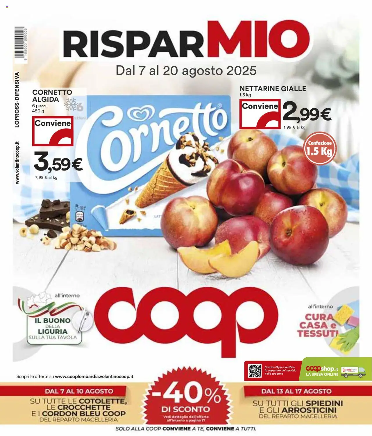 Volantino COOP valido da 07/08/2025 numero di pagina 1