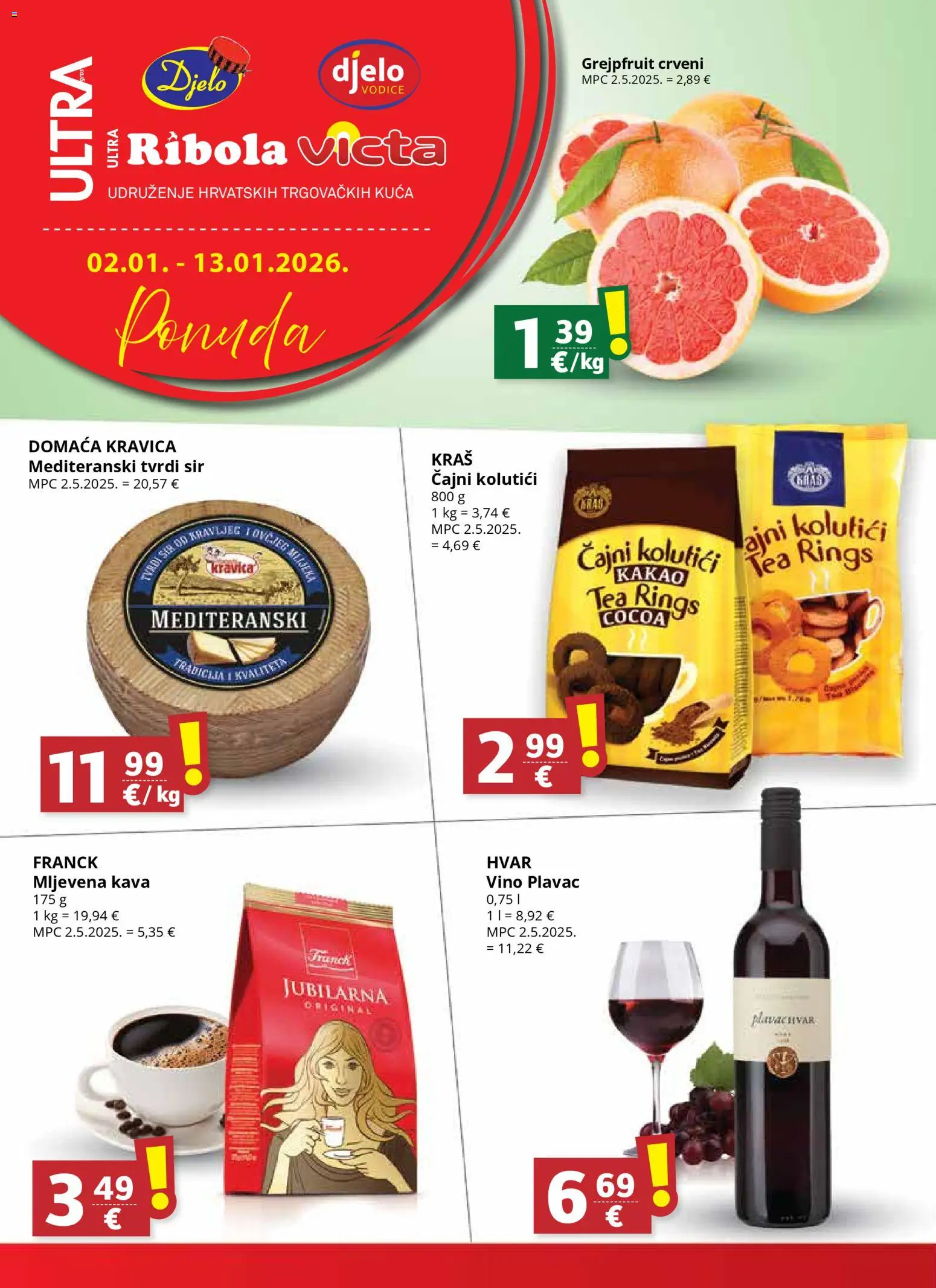 Pregled letka Katalog trgovine Ultra Gros vrijedi od 02.01.2026