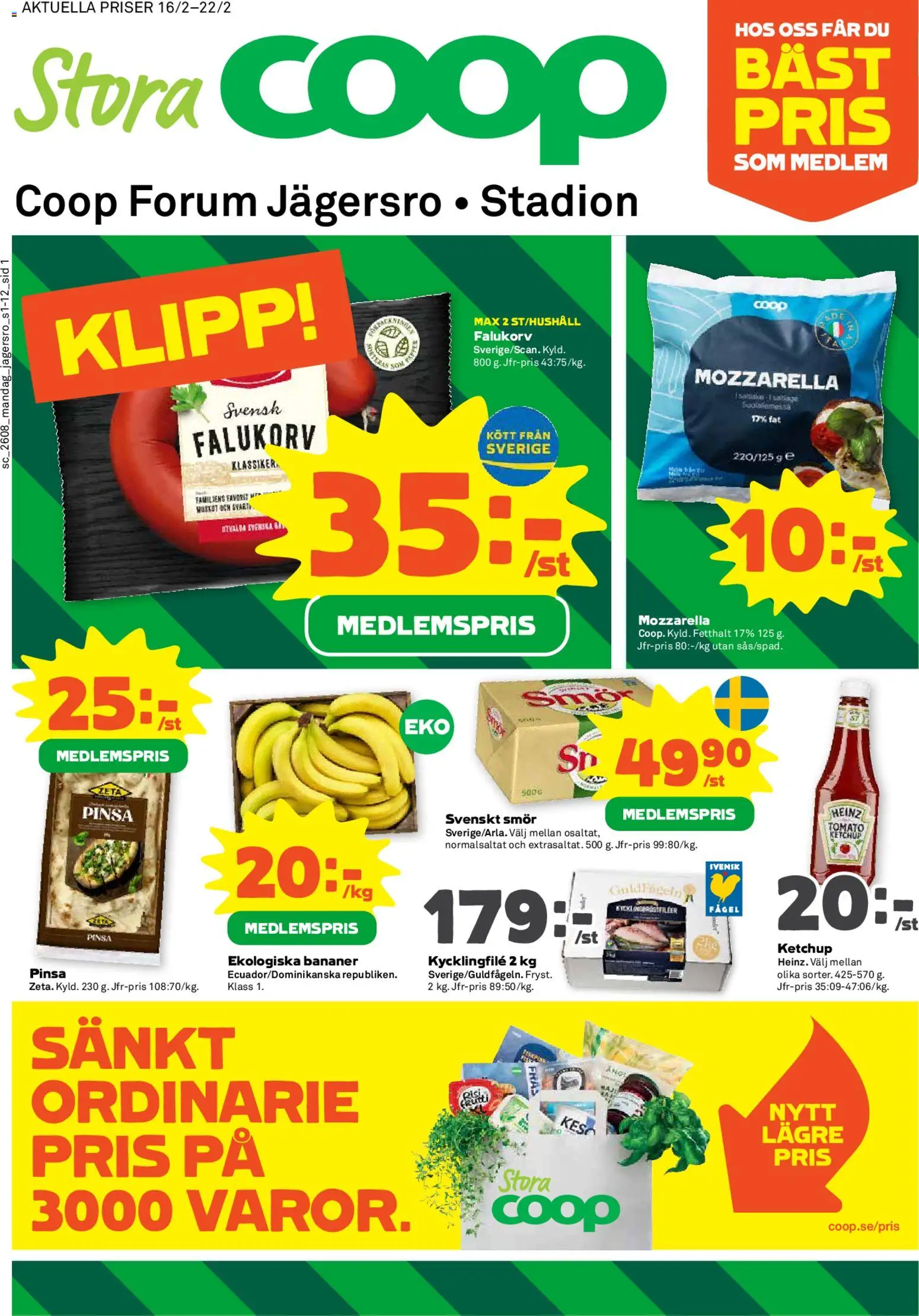 Förhandsgranska reklamblad Aktuella reklamblad Coop Forum från butik Coop Forum gäller från 16/02/2026
