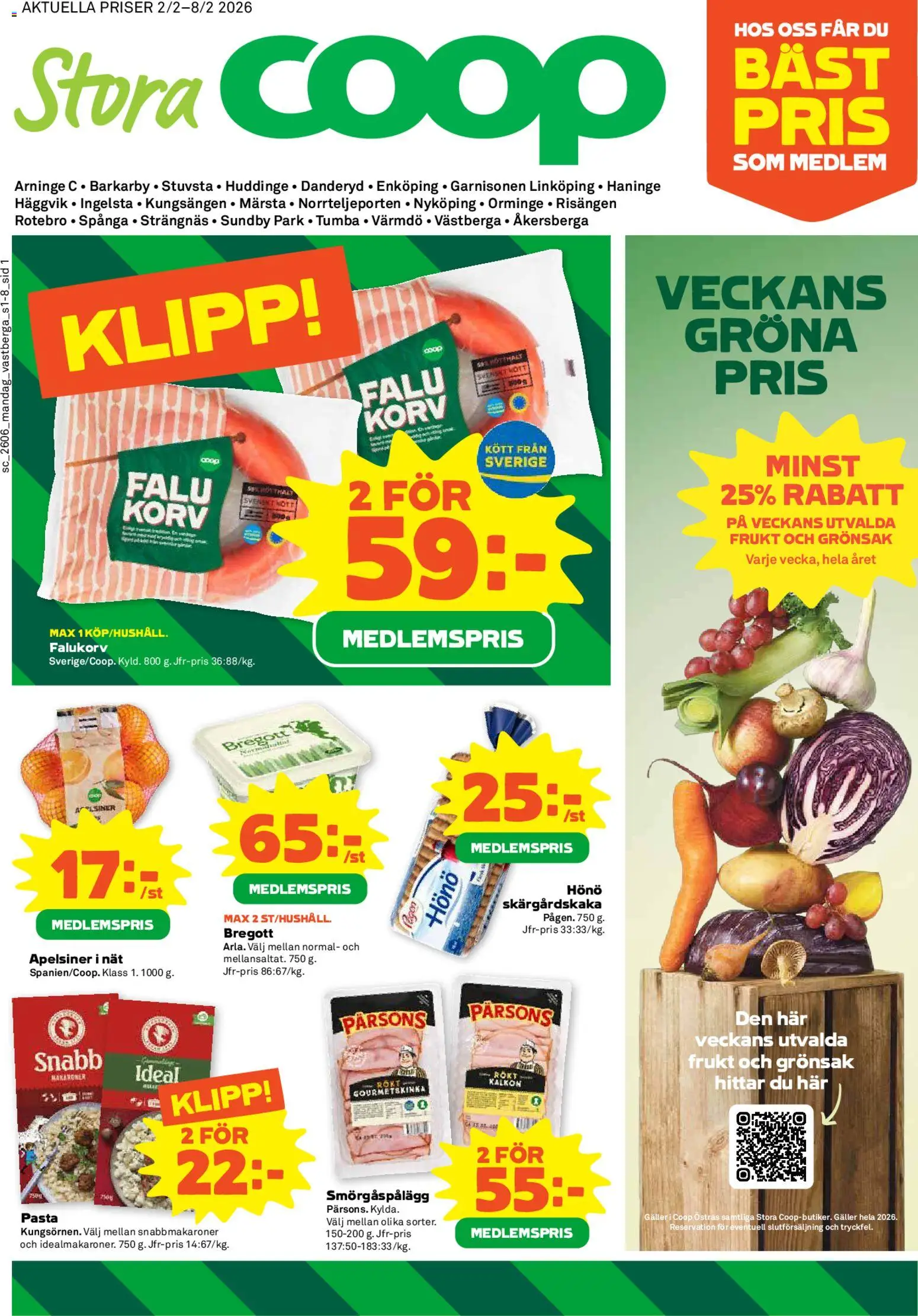 Förhandsgranska reklamblad Aktuella reklamblad Coop Forum från butik Coop Forum gäller från 02/02/2026