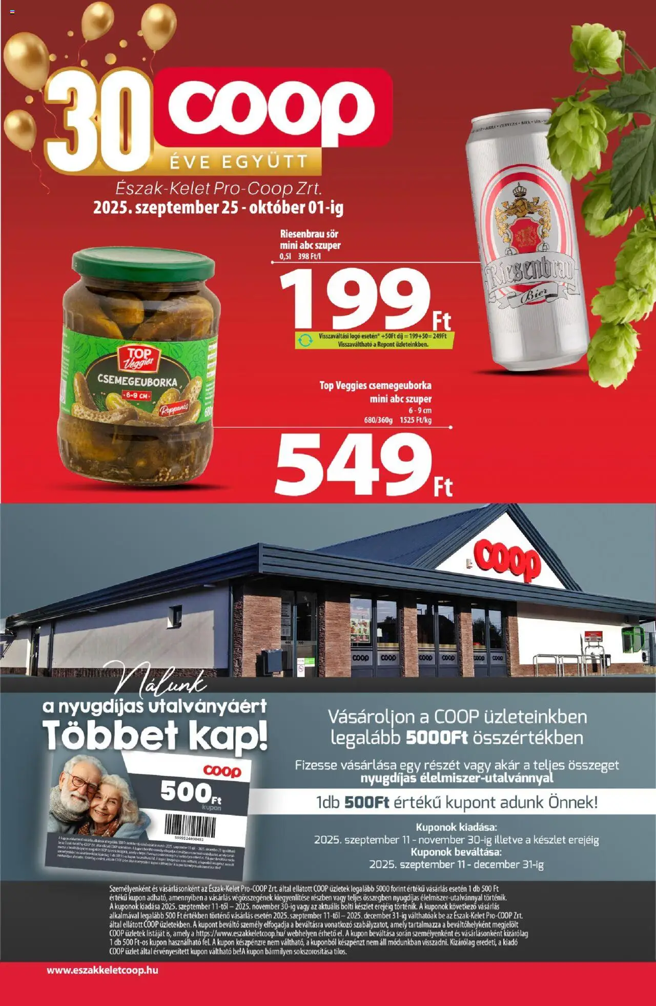 COOP aktuális szórólap, érvényes 2025.09.25.-től - 1 oldal