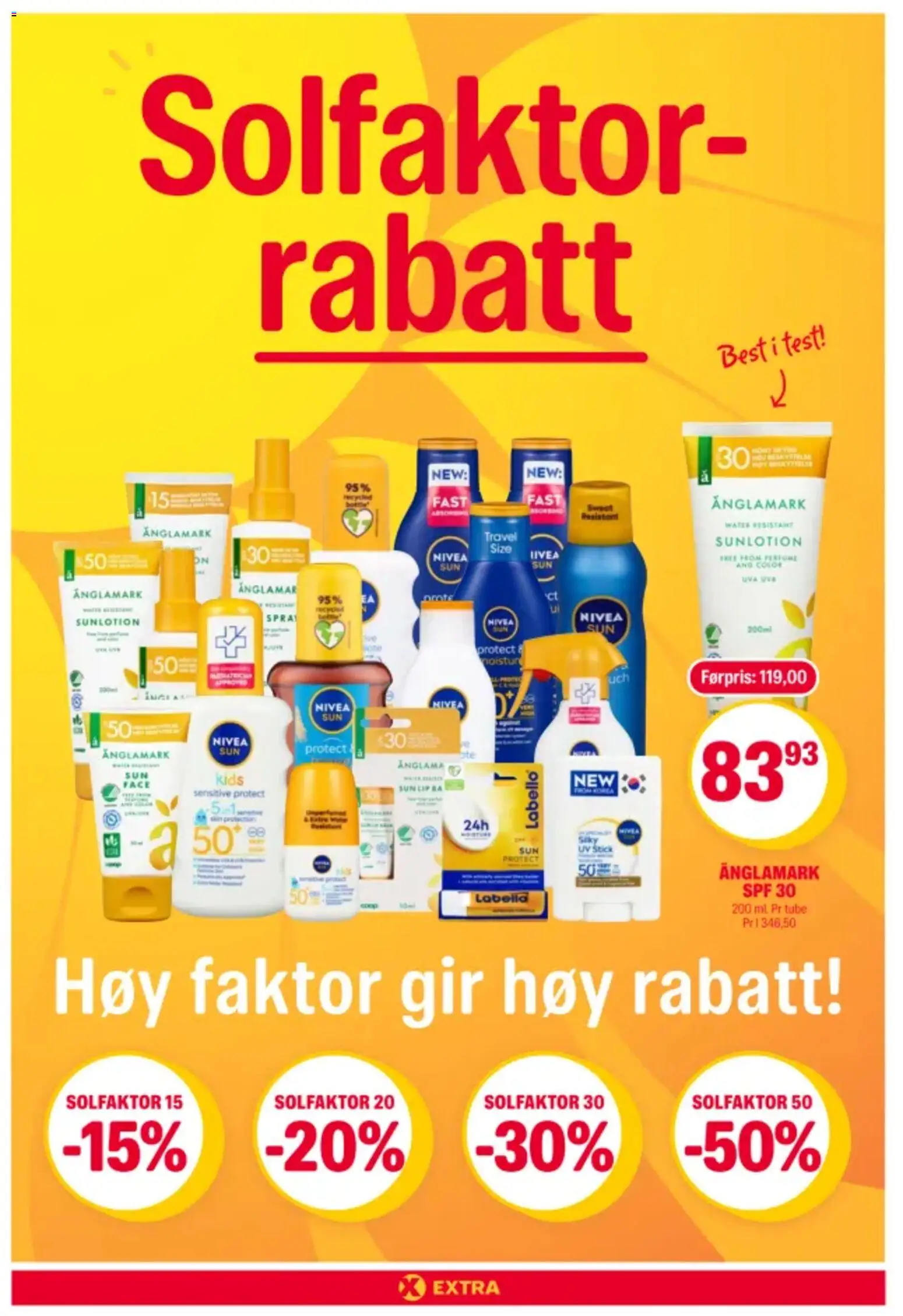 Forhåndsvis Coop Extra Solfaktor rabatt fra butikk Coop Extra gyldig fra 10/03/2026