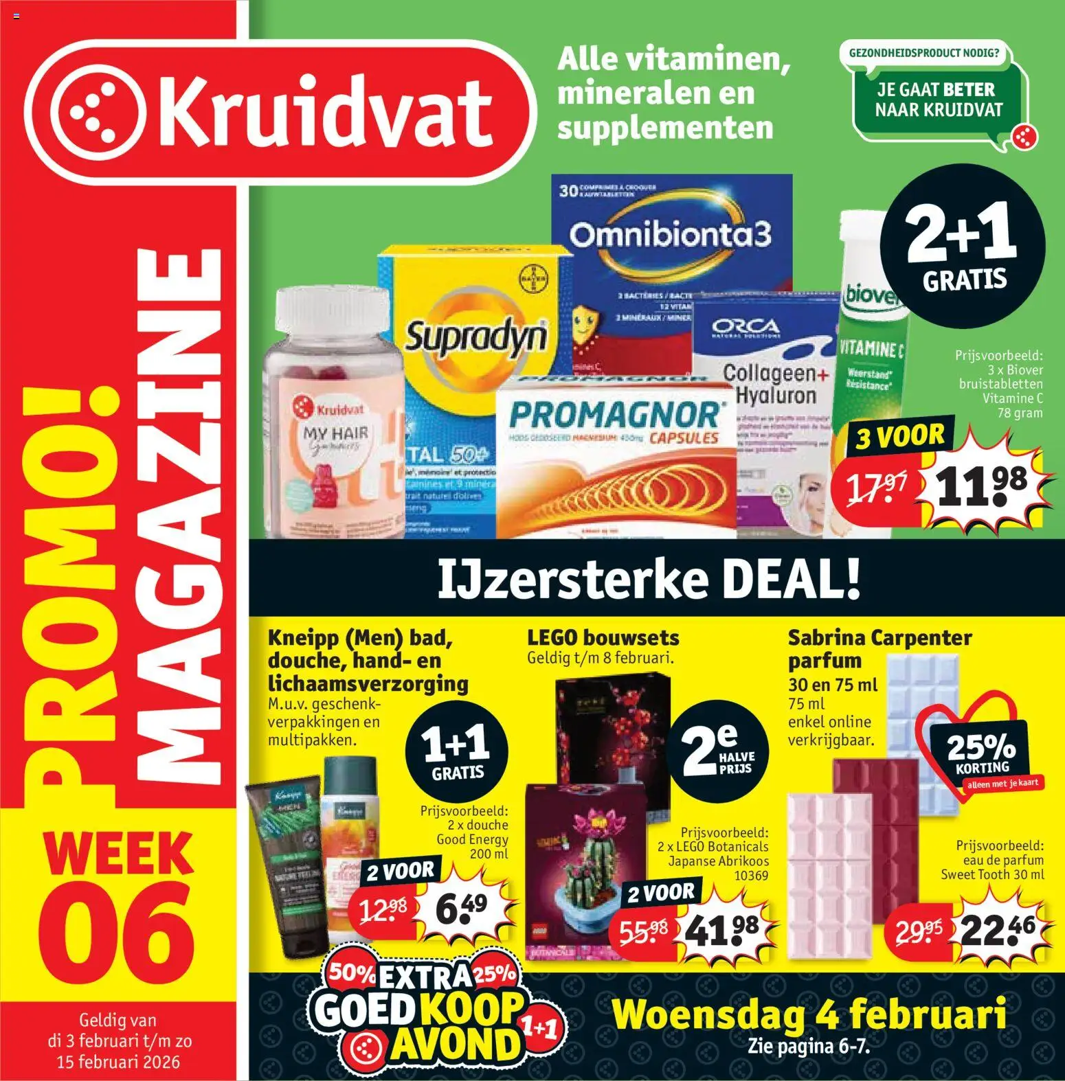 Voorbeeld van Folder week 6 van winkel Kruidvat geldig vanaf 03/02/2026