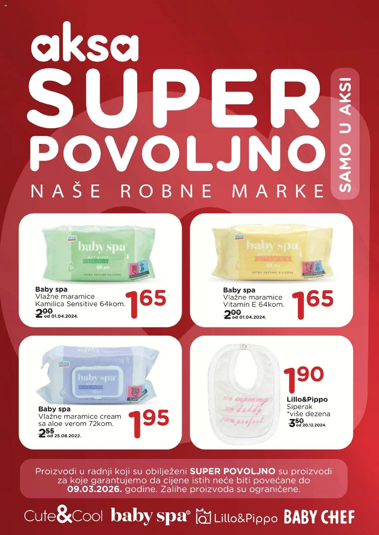 Pregled letka Super povoljno trgovine AKSA vrijedi od 15.01.2026