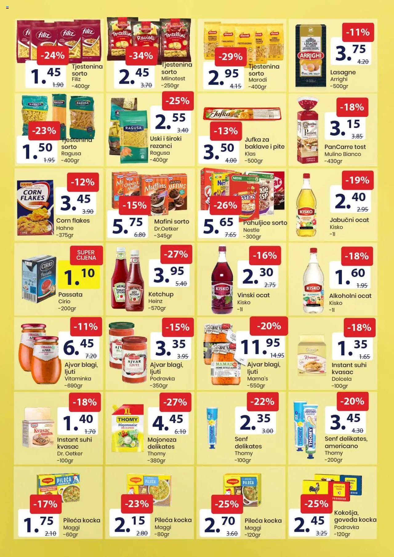 Pregled letka Katalog Prehrana i hemija trgovine FIS vrijedi od 2025.10.10