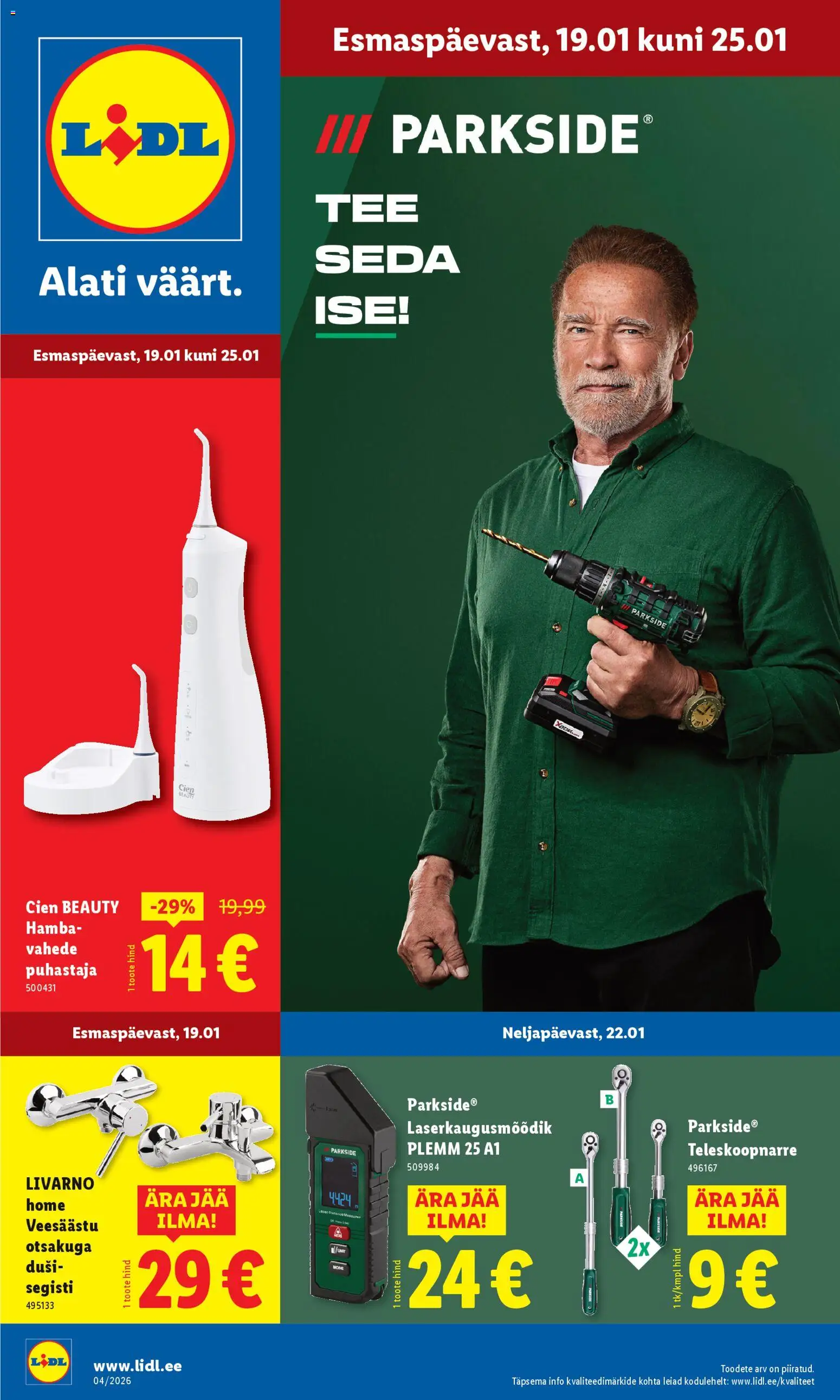 Lidl kliendilehe eelvaade alates 19.01.2026