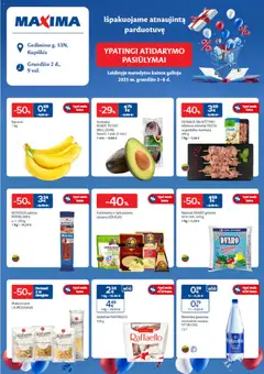 MAXIMA parduotuvės leidinio Leidinys - Ypatingi atidarymo pasiūlymai, Gedimino g. 53N, Kupiškys galiojančio nuo 2025.12.02 peržiūra