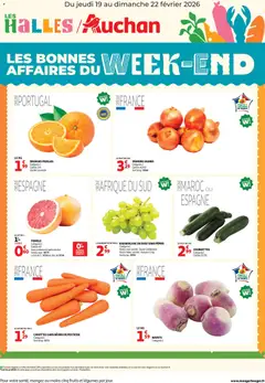 Prévisualisation de Les bons plans du week-end dans votre hyper ! du magasin Auchan formulaire valide 19/02/2026