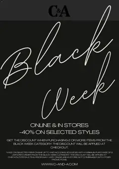 C&A - Black Friday megtekintése, amely érvényes 2025.11.24.-től