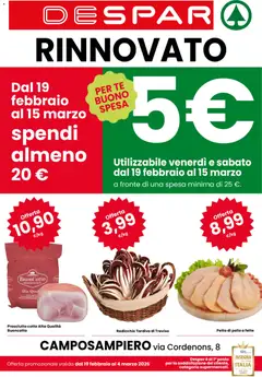 Anteprima dell'opuscolo Volantino Camposampiero dal negozio Despar valido da 19/02/2026