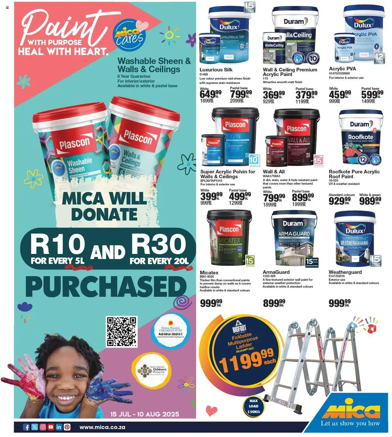 MICA Mid Month Paint Trial from 15/07 - 10/08/2025 > Promotions - Paint, Polvin, Water
