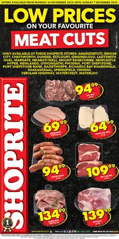 Preview of Shoprite flyer valid from 24/11/2025