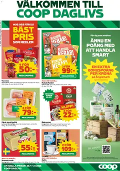 Förhandsgranska reklamblad Aktuella reklamblad Coop Forum från butik Coop Forum gäller från 26/01/2026