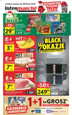Pogląd gazetki "Black Friday" ze sklepu Intermarche ważnej od 27.11.2025